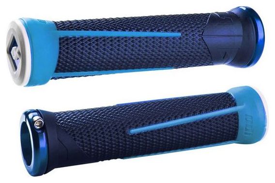 ODI Paire de Grips AG-1 Lock-On Bleu