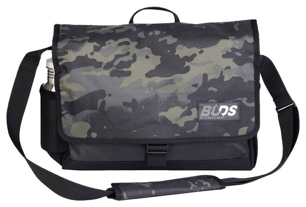 Sac Coursier à Bandoulière avec Fixation Porte-Bagages Buds City Bag Light Noir Camo