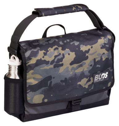 Kuriertasche mit Schulterriemen und Gepäckträgerbefestigung Buds City Bag Light Schwarz Camo