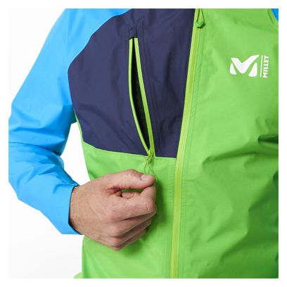 Millet Intense 2.5 Men's Green Blue Waterproof Jacket