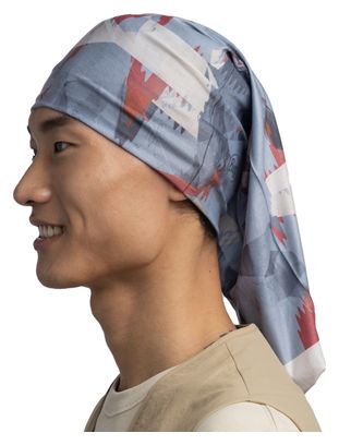 Unisex-Halsband Buff Coolnet UV Insect Shield Blau/Rot