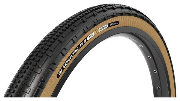 Panaracer GravelKing SK R Gravel Tire 700 mm Tubeless Ready Folding ZSG Gravel Compound BeadLock TuffTex R Black Amber Sidewall