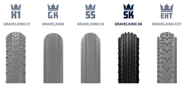 Cubierta de Gravilla Panaracer GravelKing SK R 700 mm Tubeless Ready Plegable ZSG Gravel Compound BeadLock TuffTex R Black Amber Sidewall