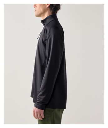 Polaire Haglöfs Korp Mid 1/2 Zip Noir Homme