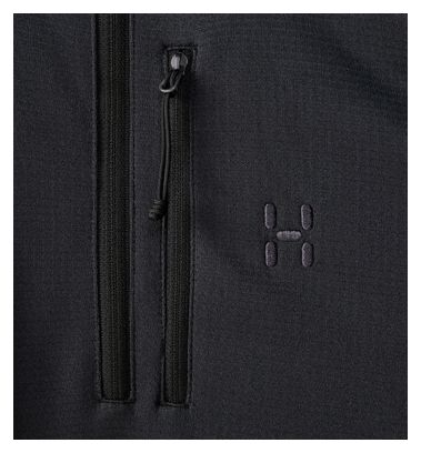 Polaire Haglöfs Korp Mid 1/2 Zip Noir Homme