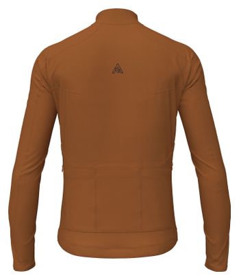 Maillot Manches Longues 7Mesh Tantalus Marron Homme