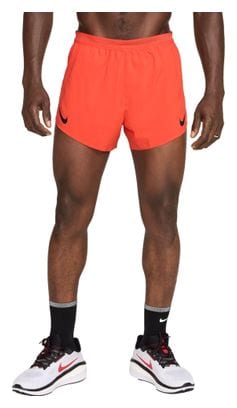 Heren Nike AeroSwift 4in Split Short Rood