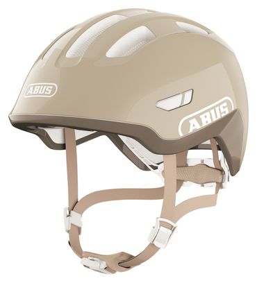 Casco infantil Abus Smiley 3.0 Flace LED beige para niños