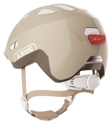 Casco infantil Abus Smiley 3.0 Flace LED beige para niños