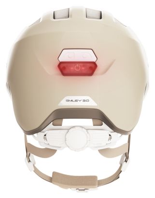 Casco infantil Abus Smiley 3.0 Flace LED beige para niños