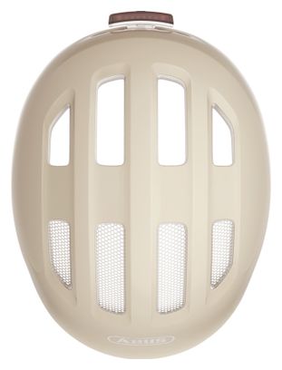 Casco infantil Abus Smiley 3.0 Flace LED beige para niños