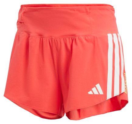 Pantalón Corto adidas adizero Gel 3inch Mujer Rojo