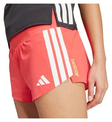 Pantalón Corto adidas adizero Gel 3inch Mujer Rojo