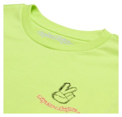 T-Shirt Manches Longues Troy Lee Designs Peace Out Jaune