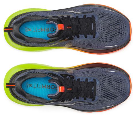 Saucony Guide 18 hardloopschoenen blauw/geel/oranje heren