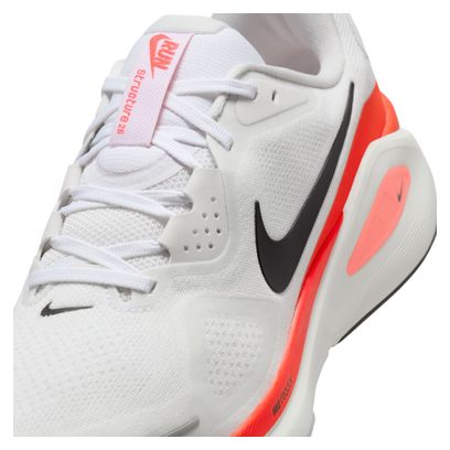 Nike Structure 26 Running Shoes, White/Red, Men's