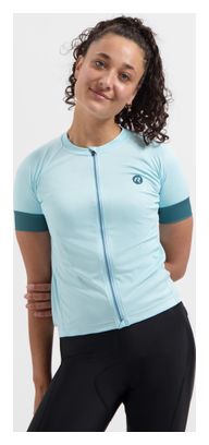 Maillot Cyclisme Manches Courtes Femme Bleu Clair