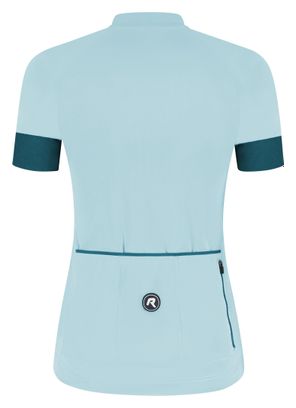 Maillot Cyclisme Manches Courtes Femme Bleu Clair