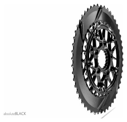 AbsoluteBlack Oval Direct Mount Chainring For Cannondale Hollowgram Spidering Road Cranks 11 S Black