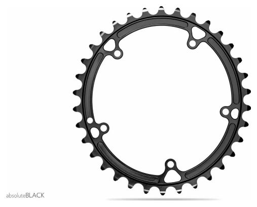 AbsoluteBlack Oval Direct Mount Chainring For Cannondale Hollowgram Spidering Road Cranks 11 S Black