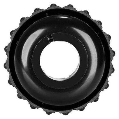 SONNETTE TIMBRE ROTATIVE NOIR SUR CINTRE D.22 HAUTE QUALITE DOME LAITON 53mm