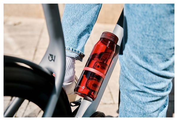 Botella <strong>Fidlock Twist </strong>700 ml Life + Accesorio Base para Bicicleta Rojo