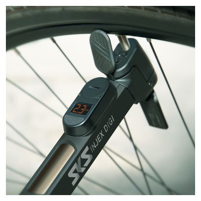 SKS Injex Digi Hand Pump (Max 144 psi/10 bar) Black