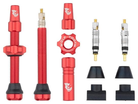 Wolf Tooth Tubeless Valves 44 mm Red