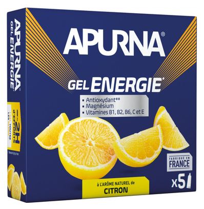 APURNA Energy Gel -2h effort Lemon 5x35g