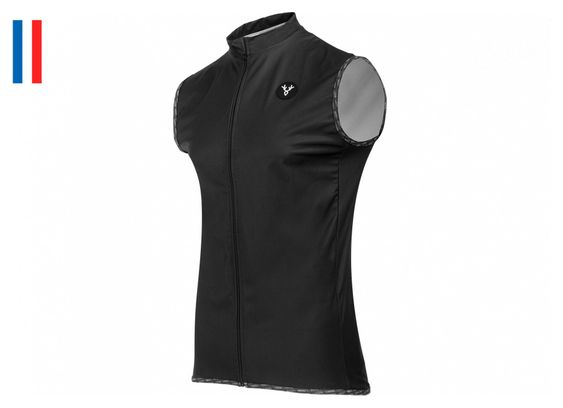 LeBram Allos Sleeveless Jacket Black Fitted