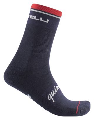 Paar Castelli Quindici Soft Merino Socken Blau