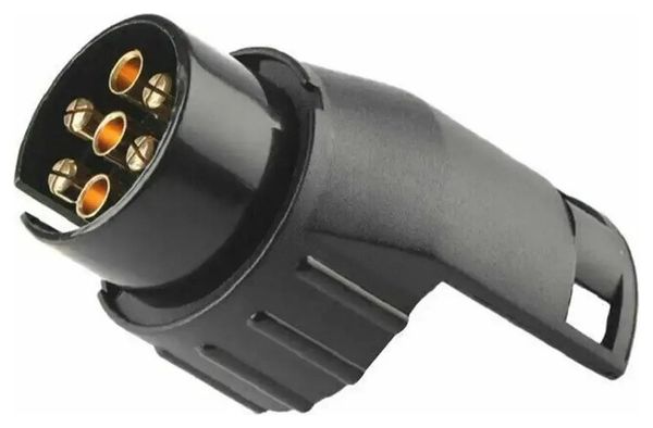 Adaptateur Velkyne Prise 7 Broches vers 13 Broches Boule Attelage 12V Noir
