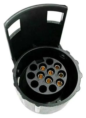 Adaptateur Velkyne Prise 7 Broches vers 13 Broches Boule Attelage 12V Noir