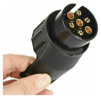 Adaptateur Velkyne Prise 7 Broches vers 13 Broches Boule Attelage 12V Noir