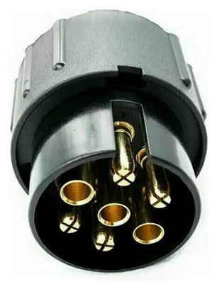 Adaptateur Velkyne Prise 7 Broches vers 13 Broches Boule Attelage 12V Noir