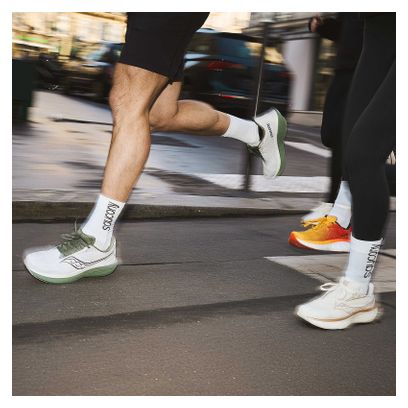 Hardloopschoenen Saucony Ride 18 Wit Heren