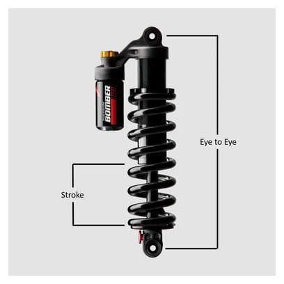 Marzocchi Bomber CR Metric 2023 Schokdemper Zwart