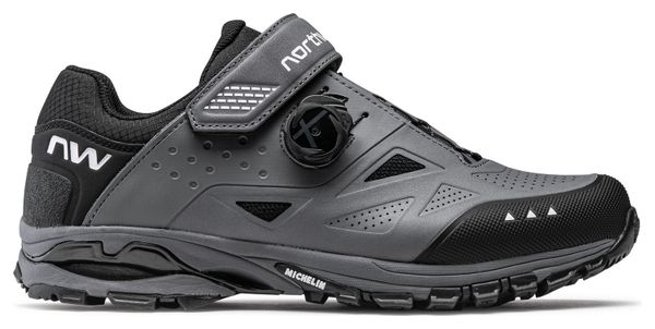 Gereviseerd product - Northwave Spider Plus 3 Donkergrijs MTB-schoenen