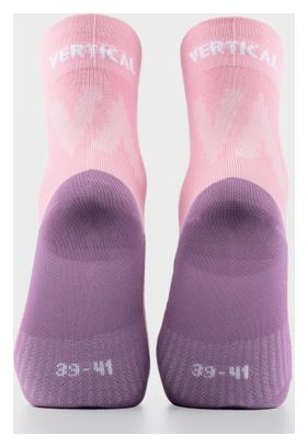 Chaussettes Vertical Mountain High Double-Layer Rose