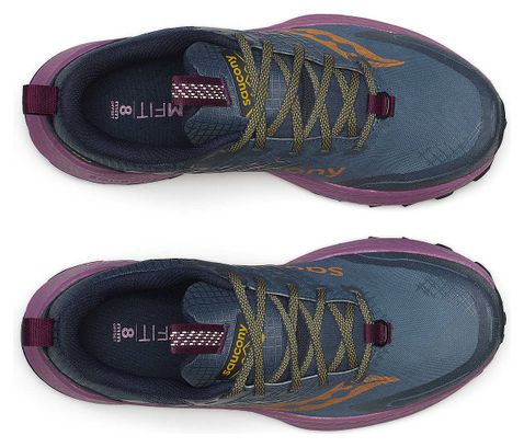 Saucony Ride TR2 GTX Bleu Violet Femme 