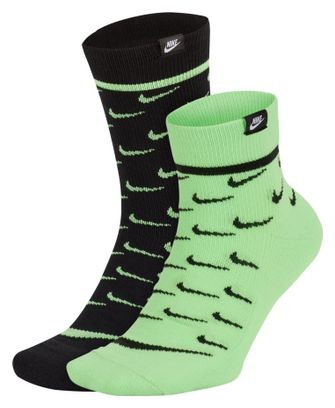 Paires de chaussettes Nike Sportswear SNKR Vert Noir