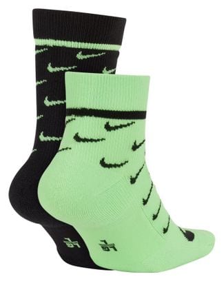 Paires de chaussettes Nike Sportswear SNKR Vert Noir