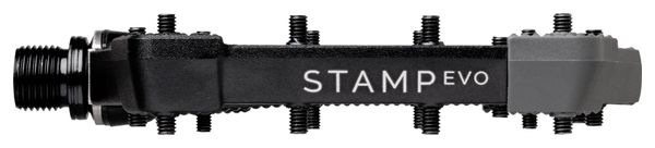 Coppia di pedali piatti Crankbrothers Stamp Evo - Large, nero