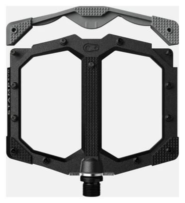 Coppia di pedali piatti Crankbrothers Stamp Evo - Large, nero