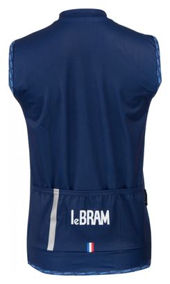 LeBram Allos Women's Blue Sleeveless Jacket Blue