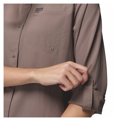 Camisa Columbia Silver Ridge Utility II Marrón Mujer