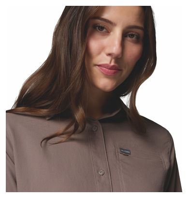 Camisa Columbia Silver Ridge Utility II Marrón Mujer