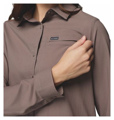 Camisa Columbia Silver Ridge Utility II Marrón Mujer