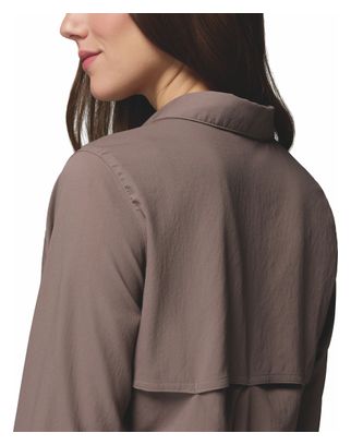Camisa Columbia Silver Ridge Utility II Marrón Mujer