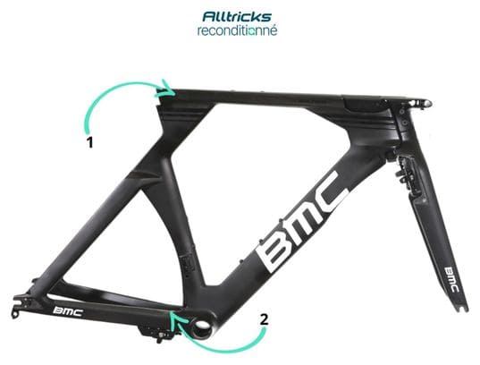 Vélo Team Pro - Kit Cadre / Fourche BMC Timemachine01 TT Patins Carbone 2021